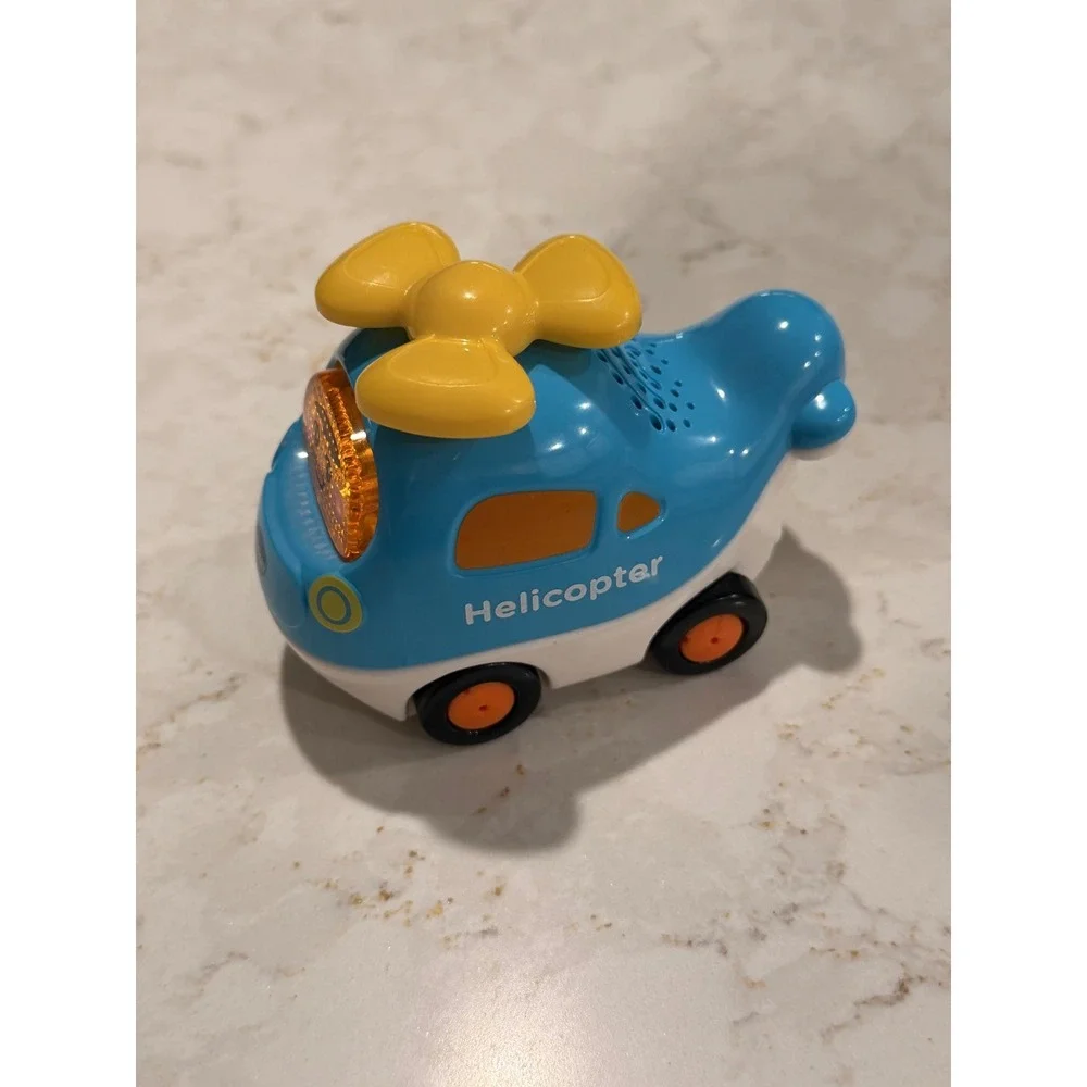 VTech Go Go Smart Wheels Helicopter Blue Light Up‎ Musical Toy Vehicle